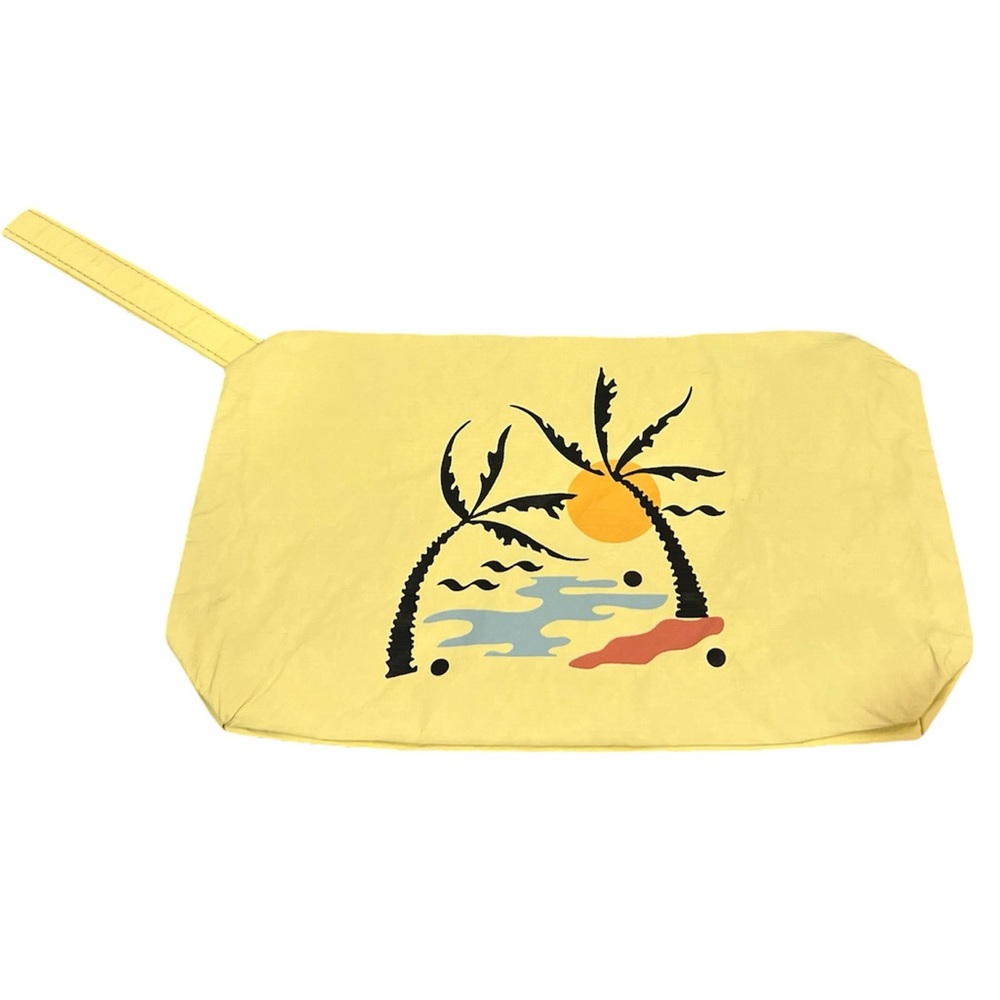Madewell Yellow Sunset Wristlet Pouch